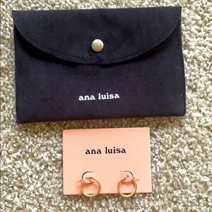 NEW ❤️ ana luisa mini twisted hoop 14k solid gold
